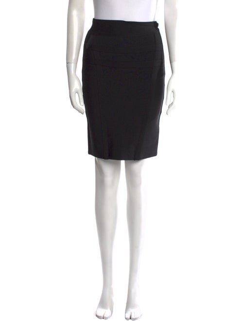 Herve Leger Cutout Accent Knee-Length Skirt