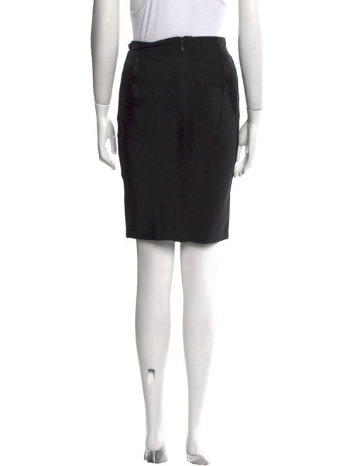 Herve Leger Cutout Accent Knee-Length Skirt
