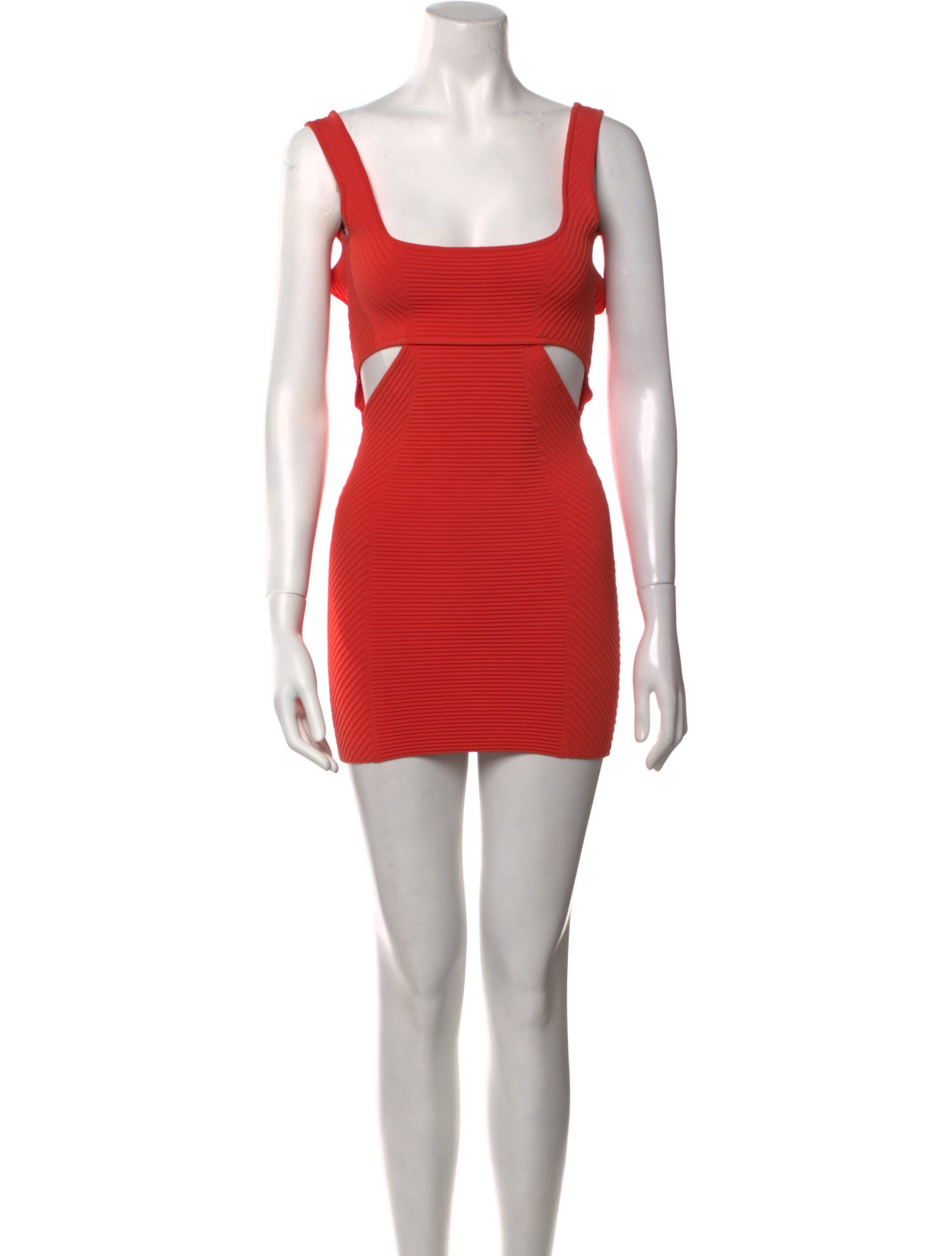 Herve Leger Square Neckline Mini Dress