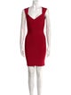 Herve Leger V-Neck Mini Dress