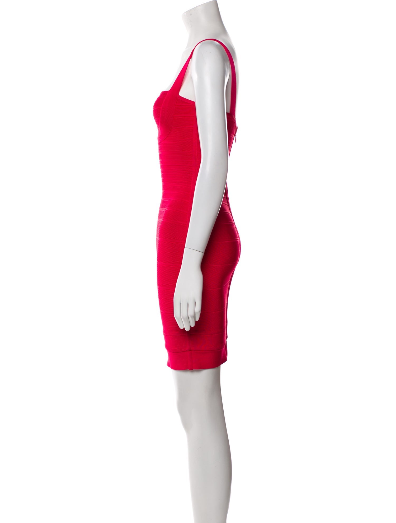 Herve Leger Square Neckline Mini Dress