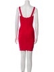 Herve Leger Square Neckline Mini Dress
