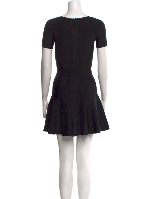 Herve Leger Scoop Neck Mini Dress