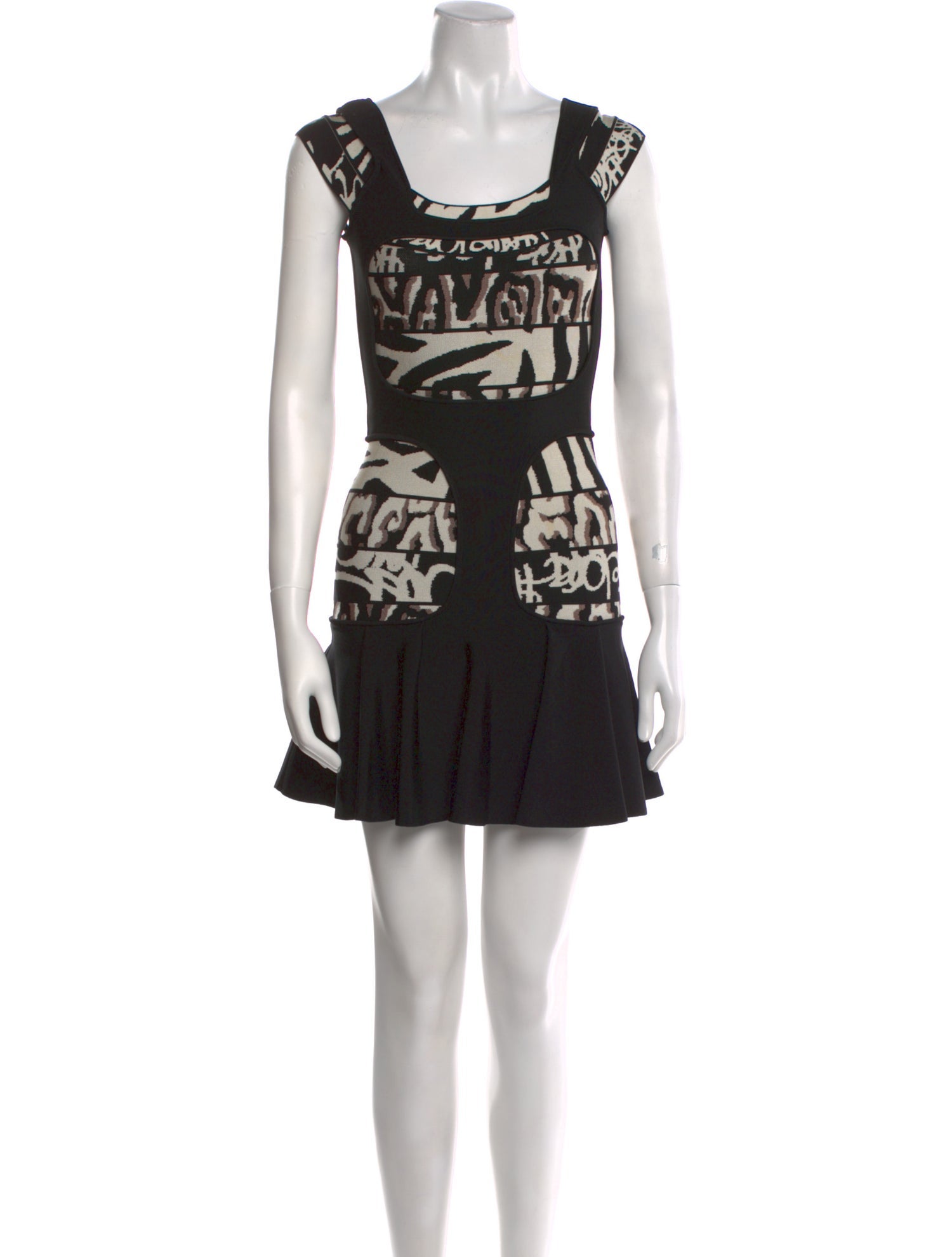Herve Leger Printed Mini Dress
