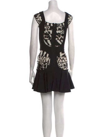 Herve Leger Printed Mini Dress