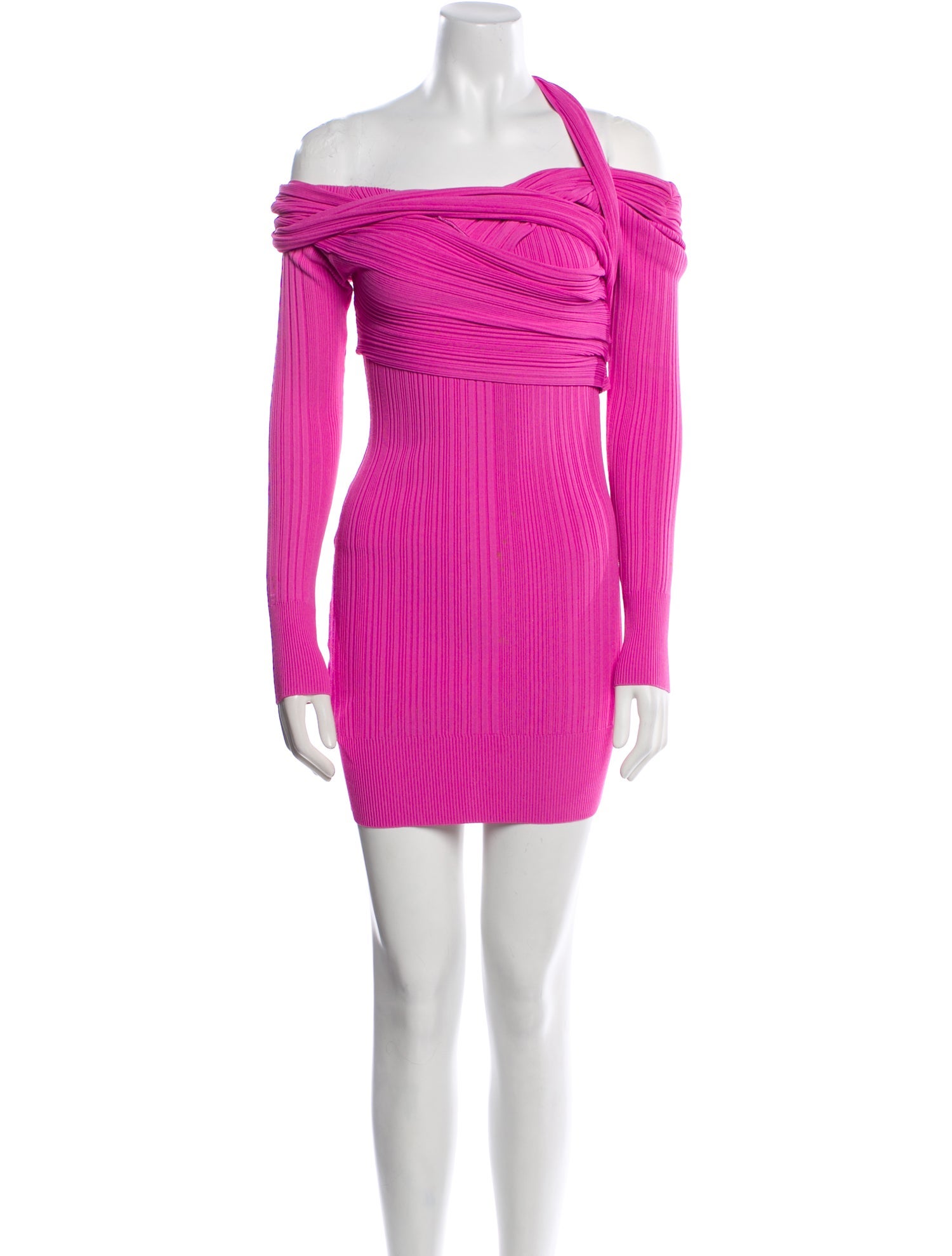 Herve Leger Off-The-Shoulder Mini Dress