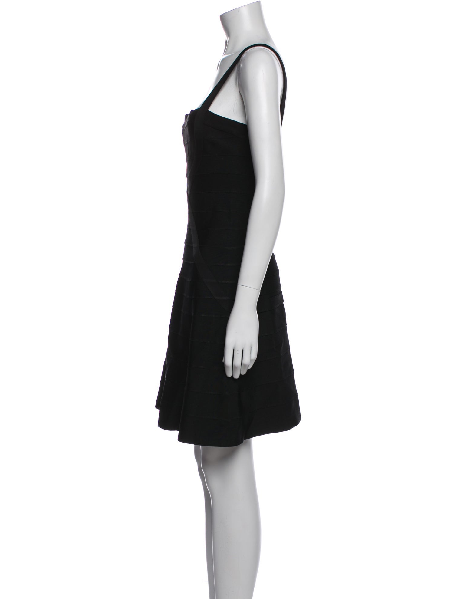 Herve Leger Square Neckline Mini Dress