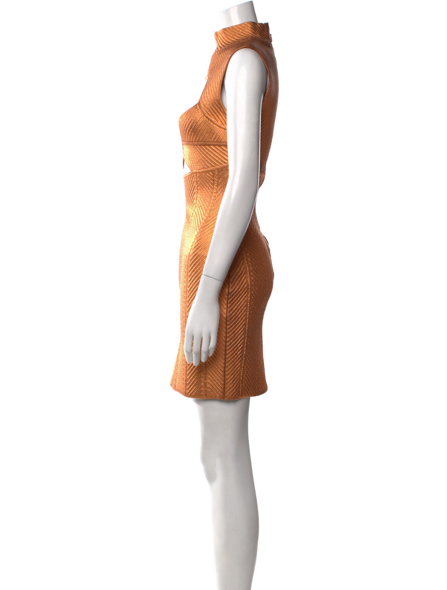 Herve Leger Turtleneck Mini Dress