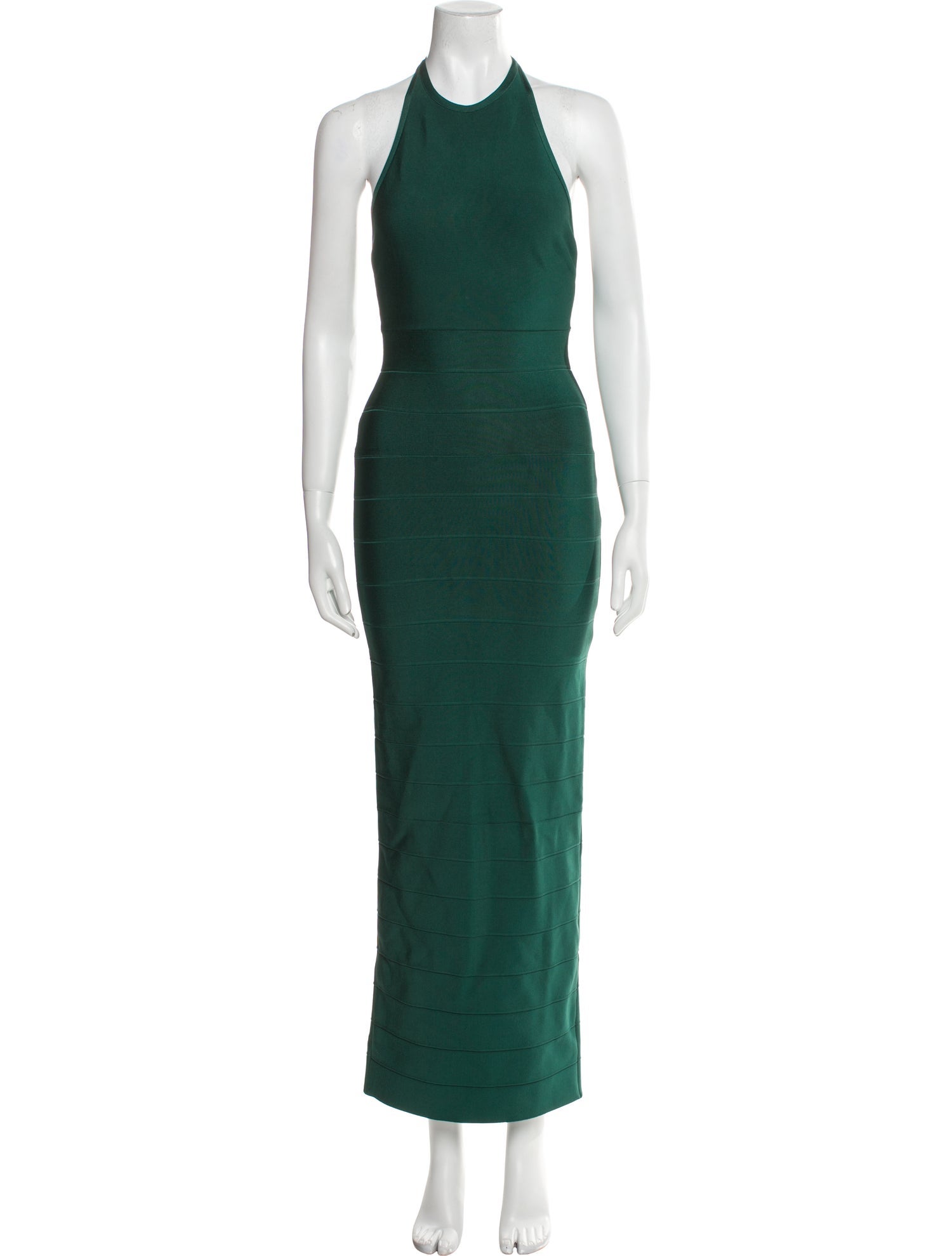 Herve Leger Halterneck Long Dress