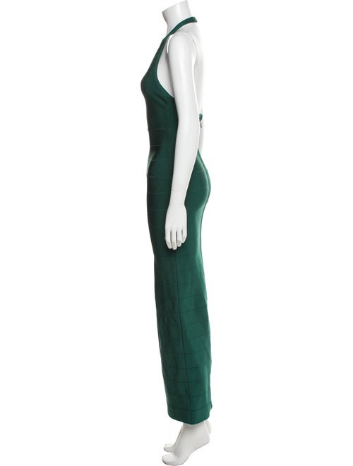 Herve Leger Halterneck Long Dress