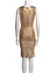 Herve Leger Scoop Neck Mini Dress