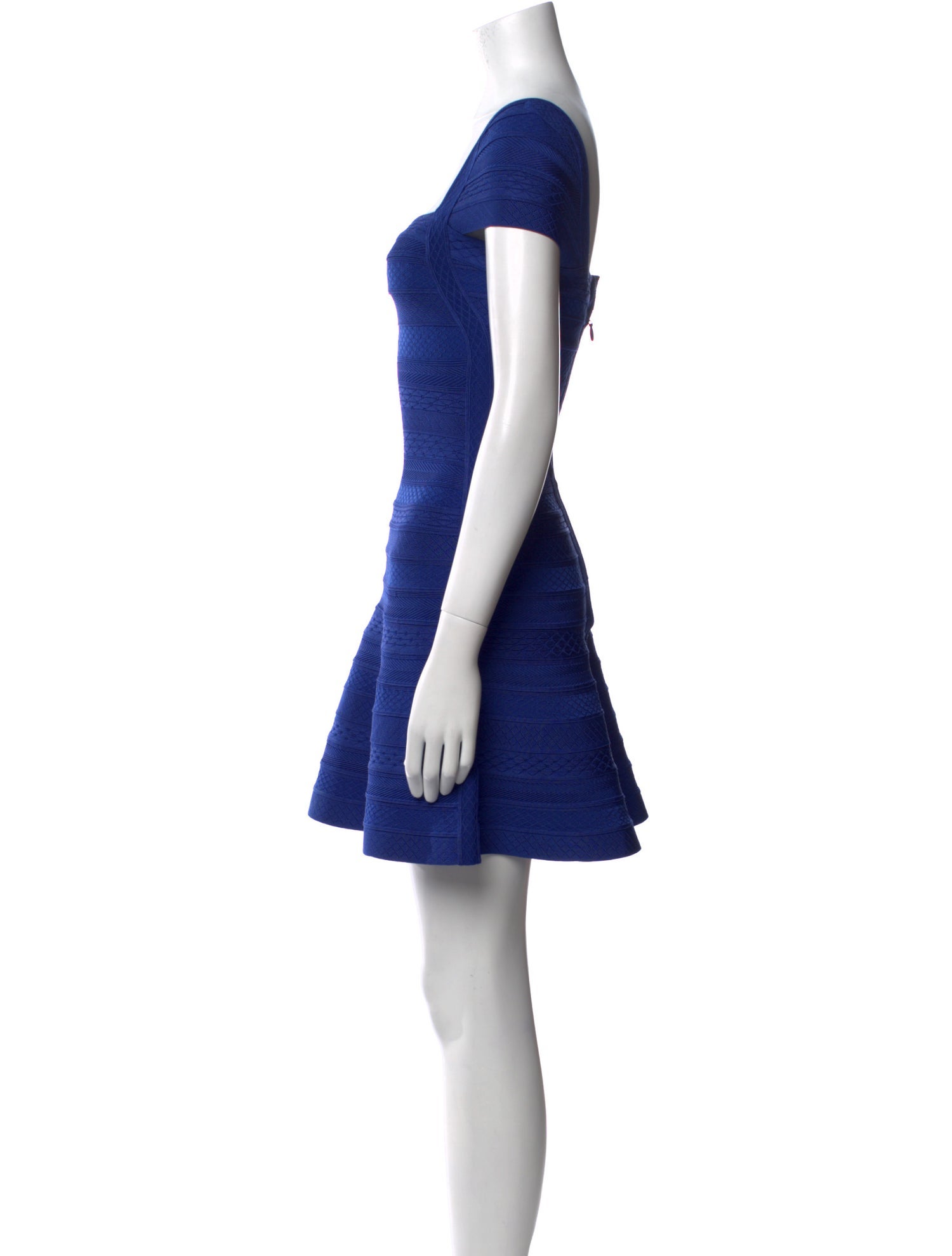 Herve Leger Square Neckline Mini Dress