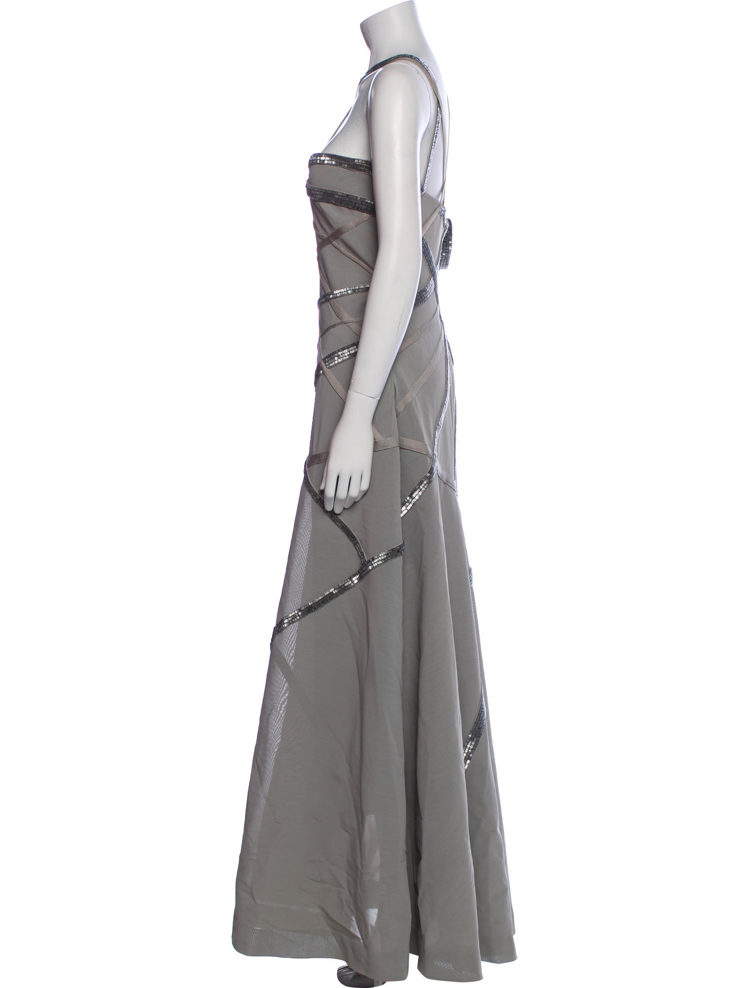 Herve Leger Nylon Long Dress