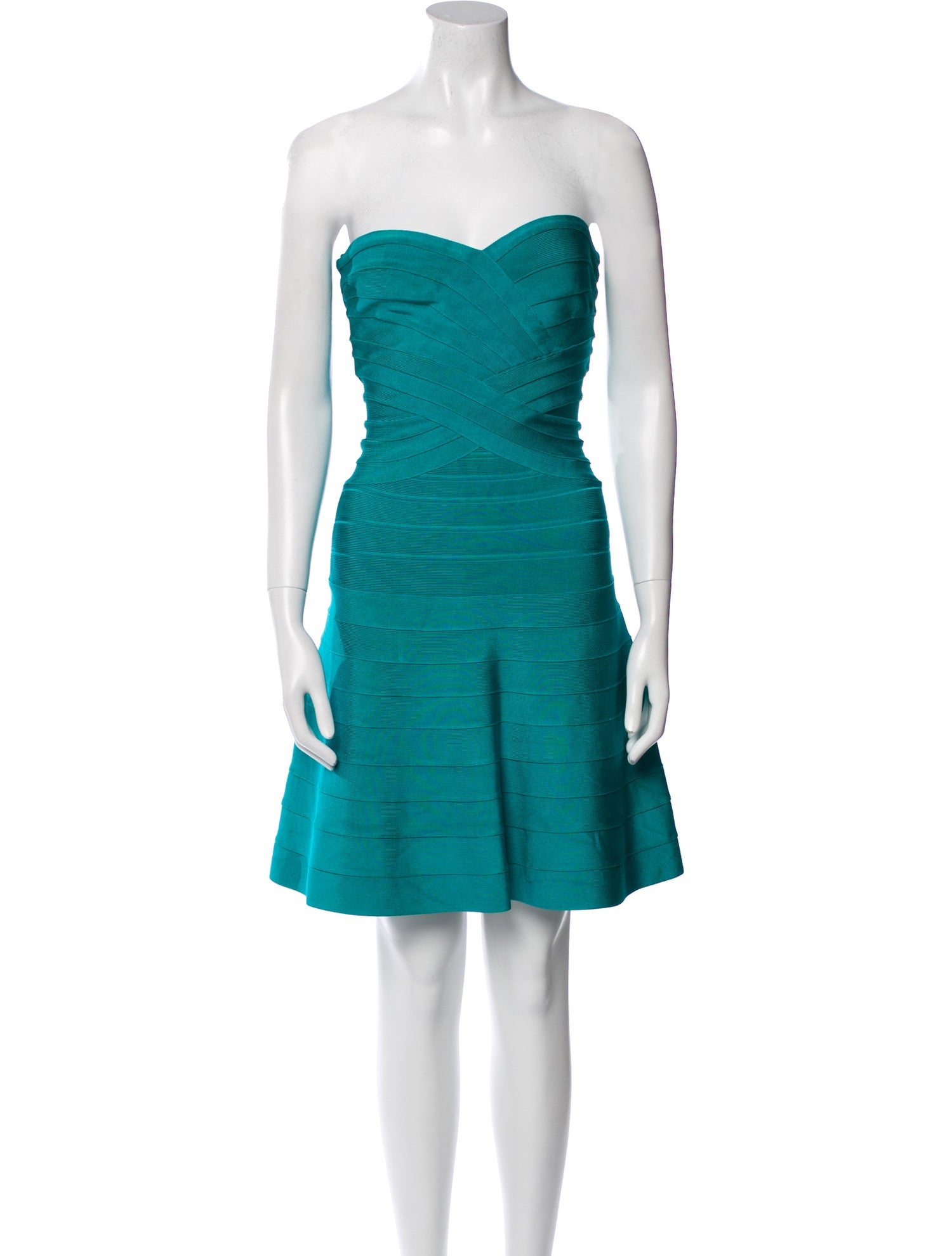 Herve Leger Strapless Mini Dress