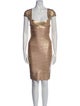 Herve Leger Square Neckline Mini Dress