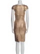 Herve Leger Square Neckline Mini Dress
