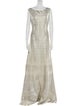 Herve Leger Bateau Neckline Long Dress