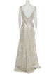 Herve Leger Bateau Neckline Long Dress