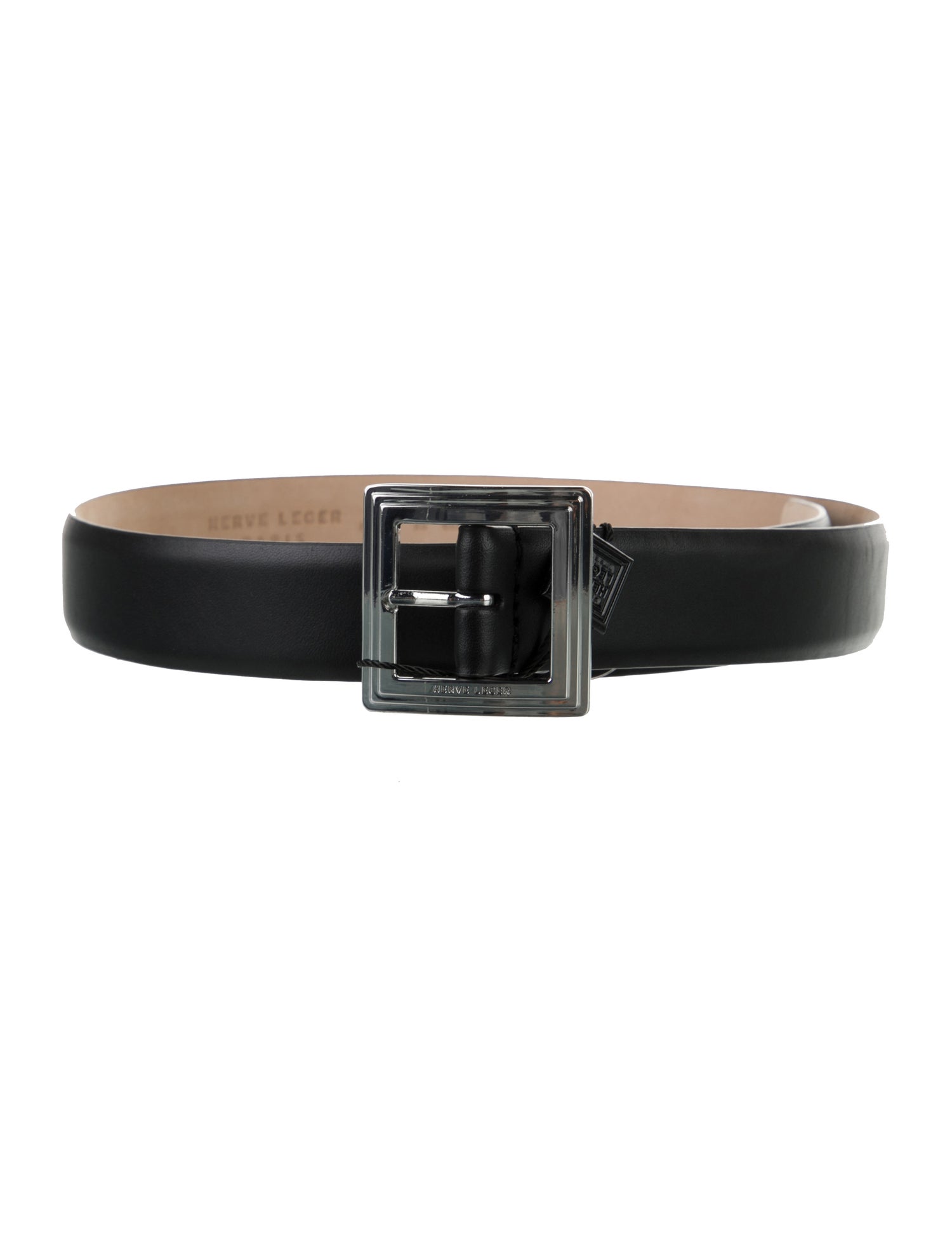 Herve Leger Skinny Leather Belt