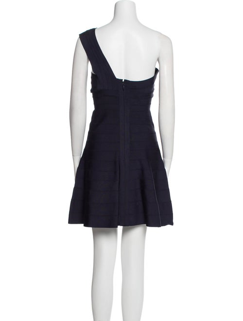 Herve Leger One-Shoulder Mini Dress