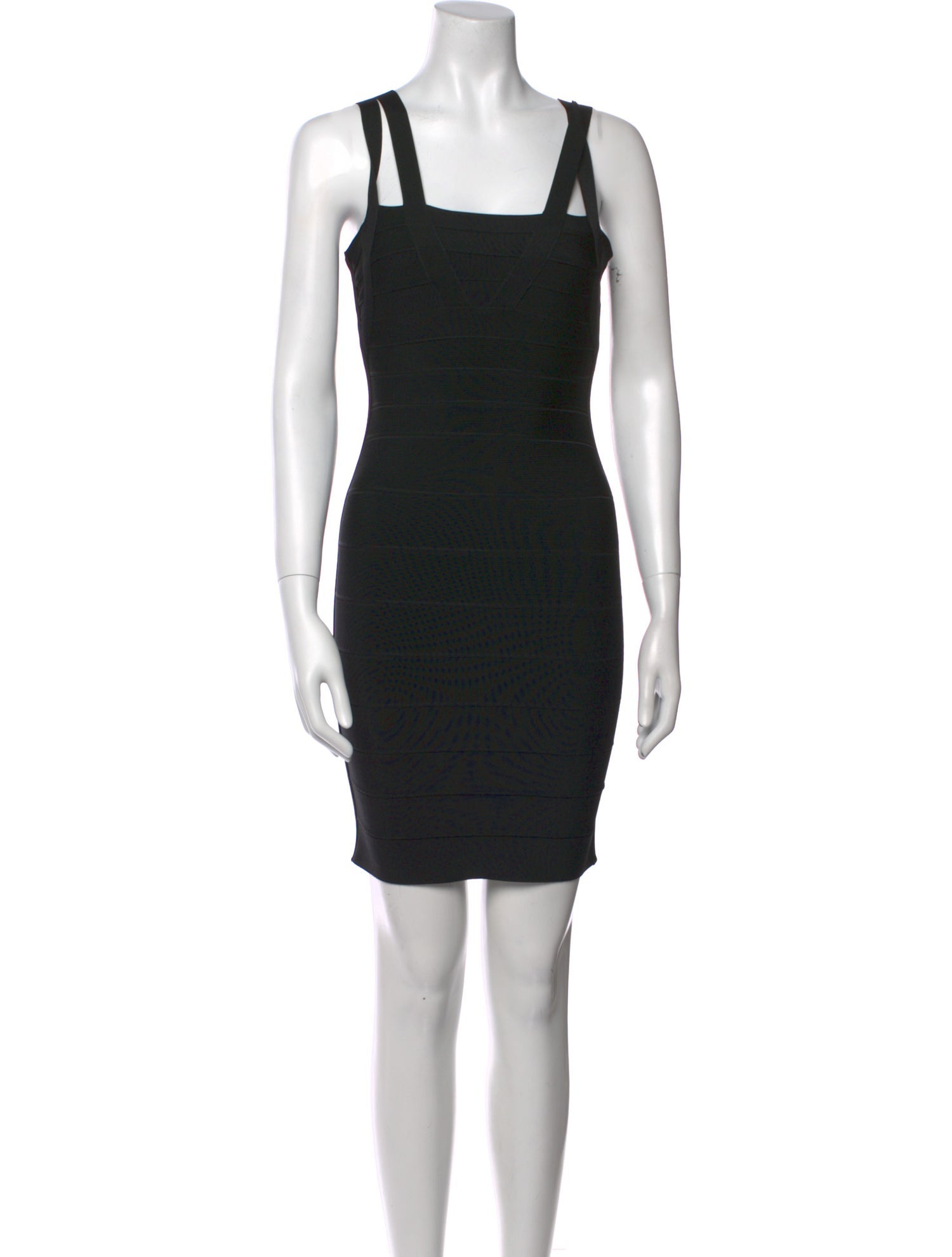 Herve Leger Square Neckline Mini Dress