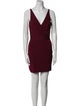 Herve Leger V-Neck Mini Dress