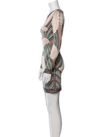 Herve Leger Printed Mini Dress