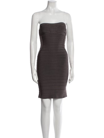 Herve Leger Strapless Mini Dress
