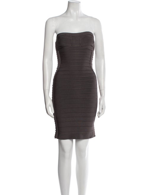 Herve Leger Strapless Mini Dress