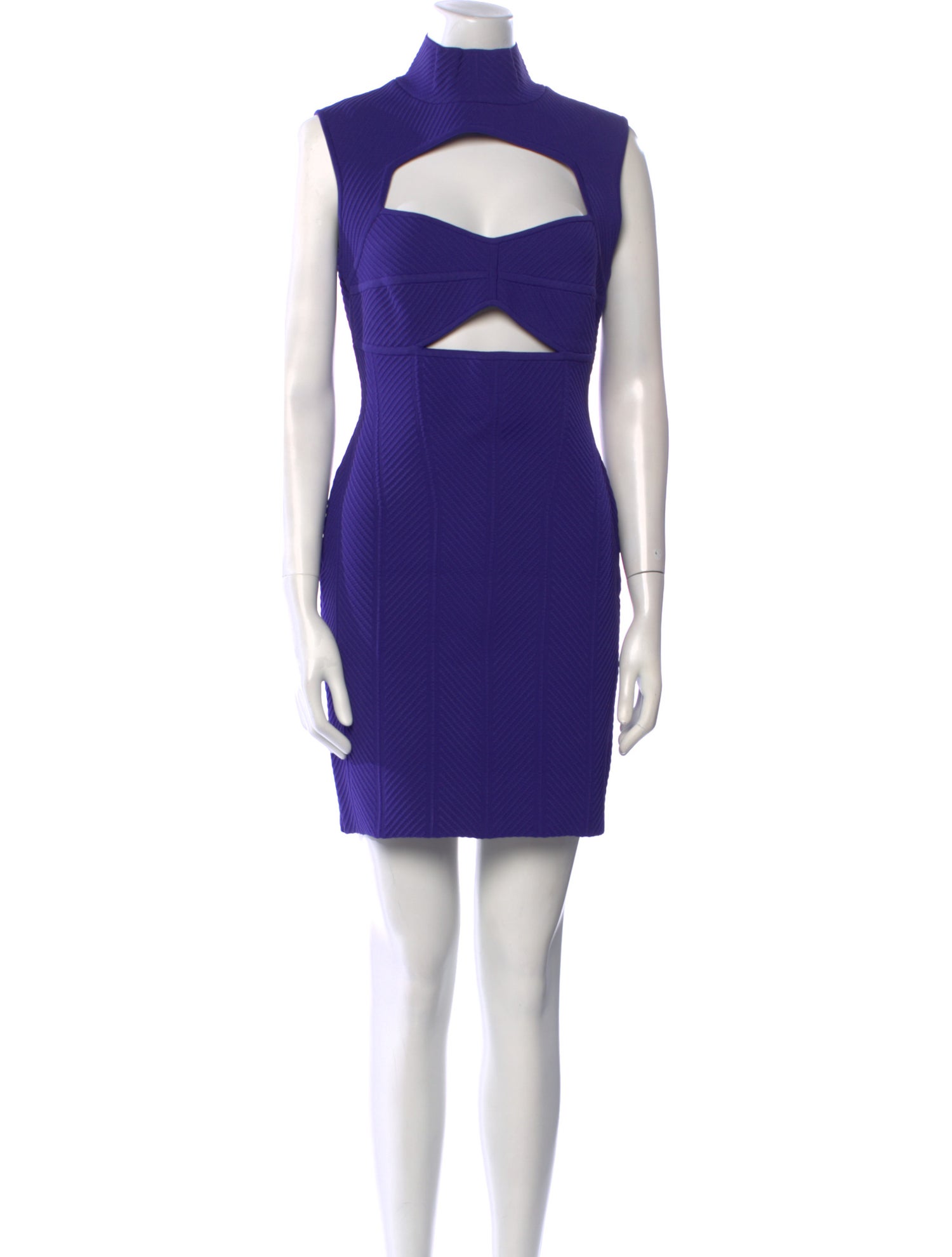 Herve Leger Mock Neck Mini Dress w/ Tags