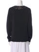 Herve Leger Scoop Neck Long Sleeve Sweatshirt
