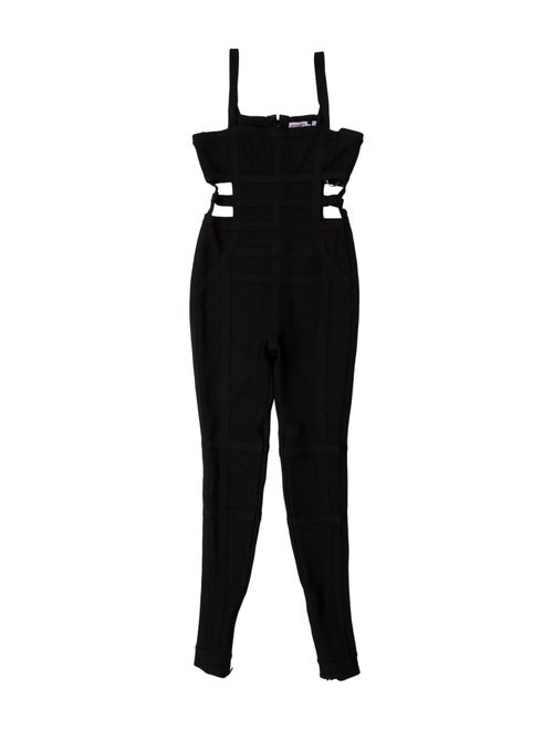 Herve Leger Square Neckline Jumpsuit