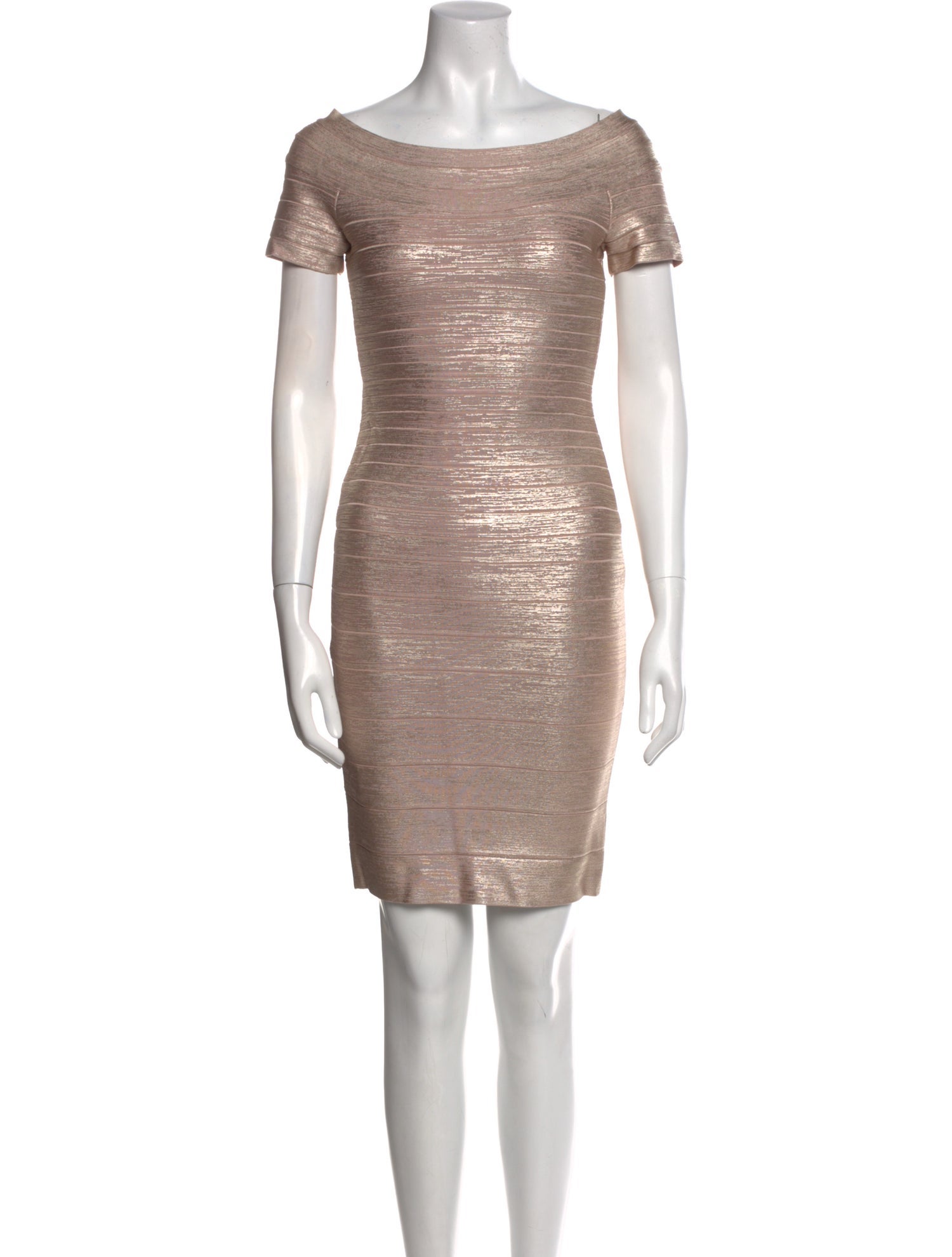 Herve Leger Bateau Neckline Mini Dress w/ Tags