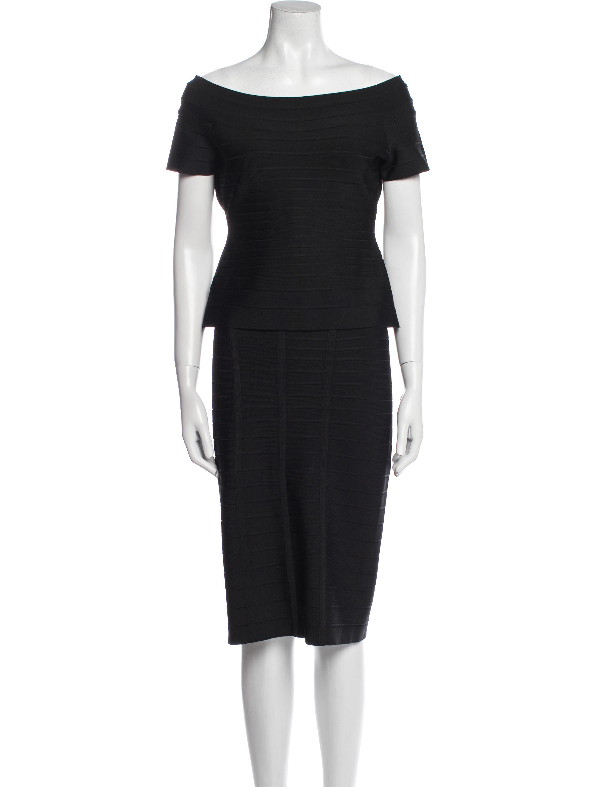 Herve Leger Skirt Set