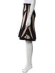 Herve Leger Striped Knee-Length Skirt