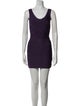 Herve Leger Scoop Neck Mini Dress