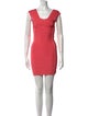 Herve Leger Square Neckline Mini Dress