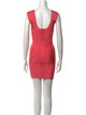 Herve Leger Square Neckline Mini Dress