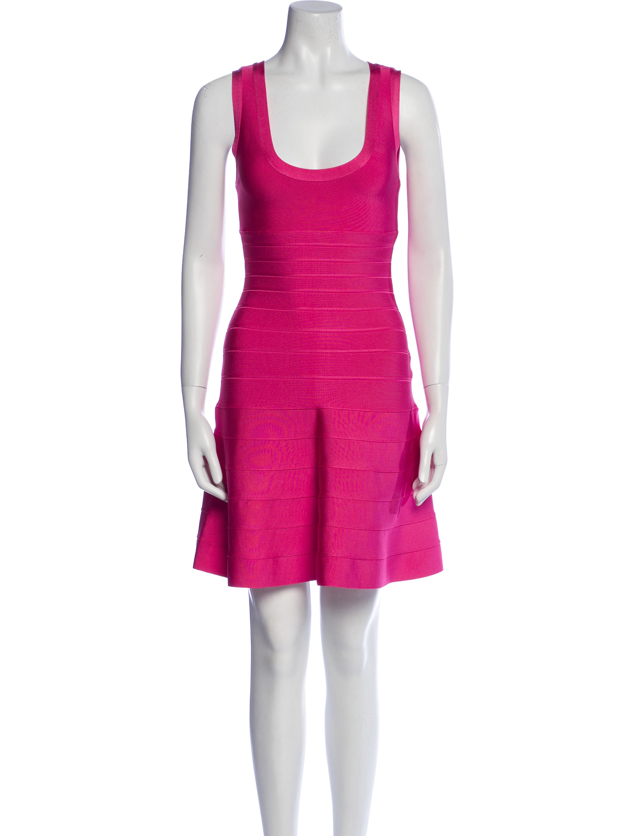 Herve Leger Scoop Neck Mini Dress w/ Tags