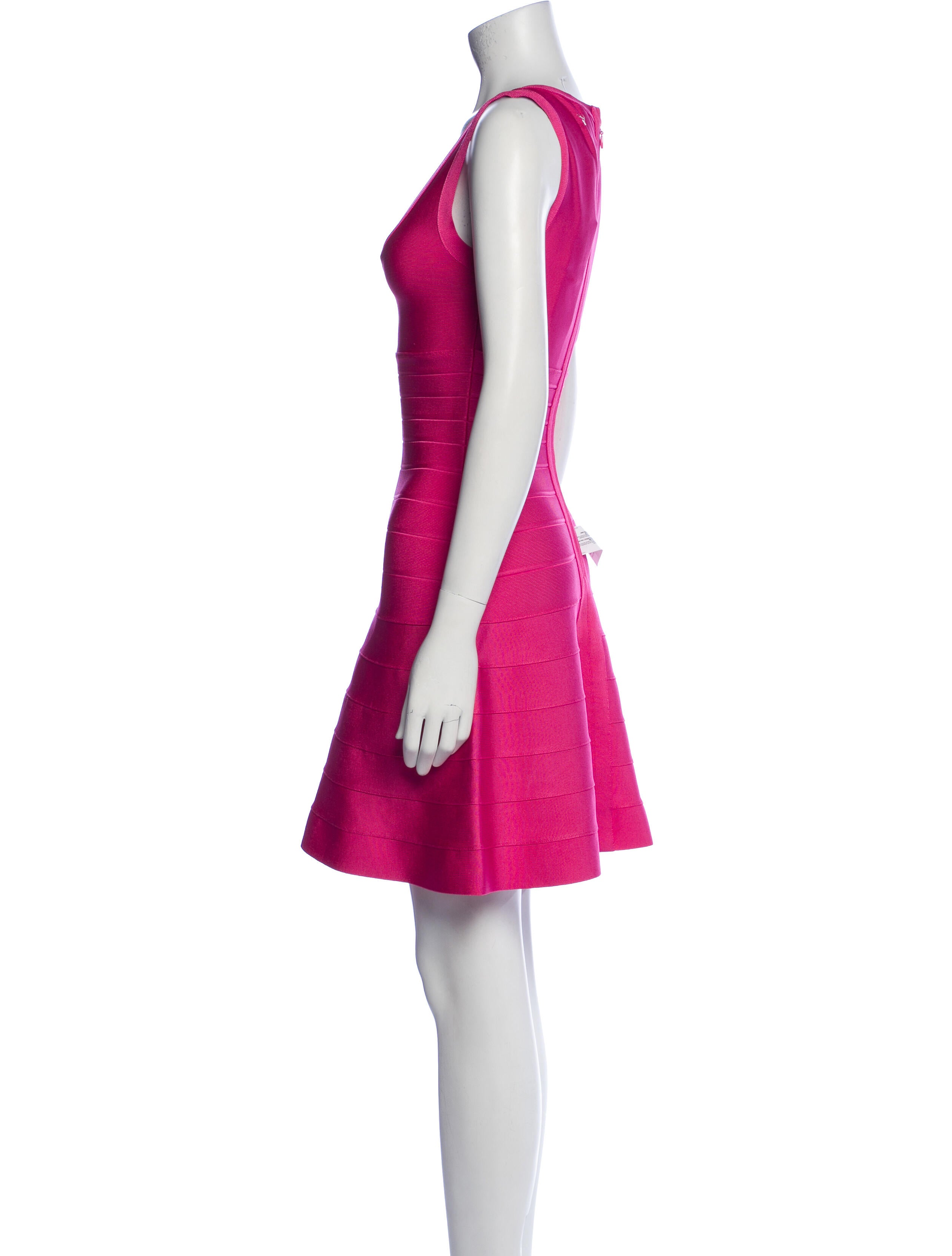 Herve Leger Scoop Neck Mini Dress w/ Tags