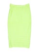 Herve Leger Striped Knee-Length Skirt