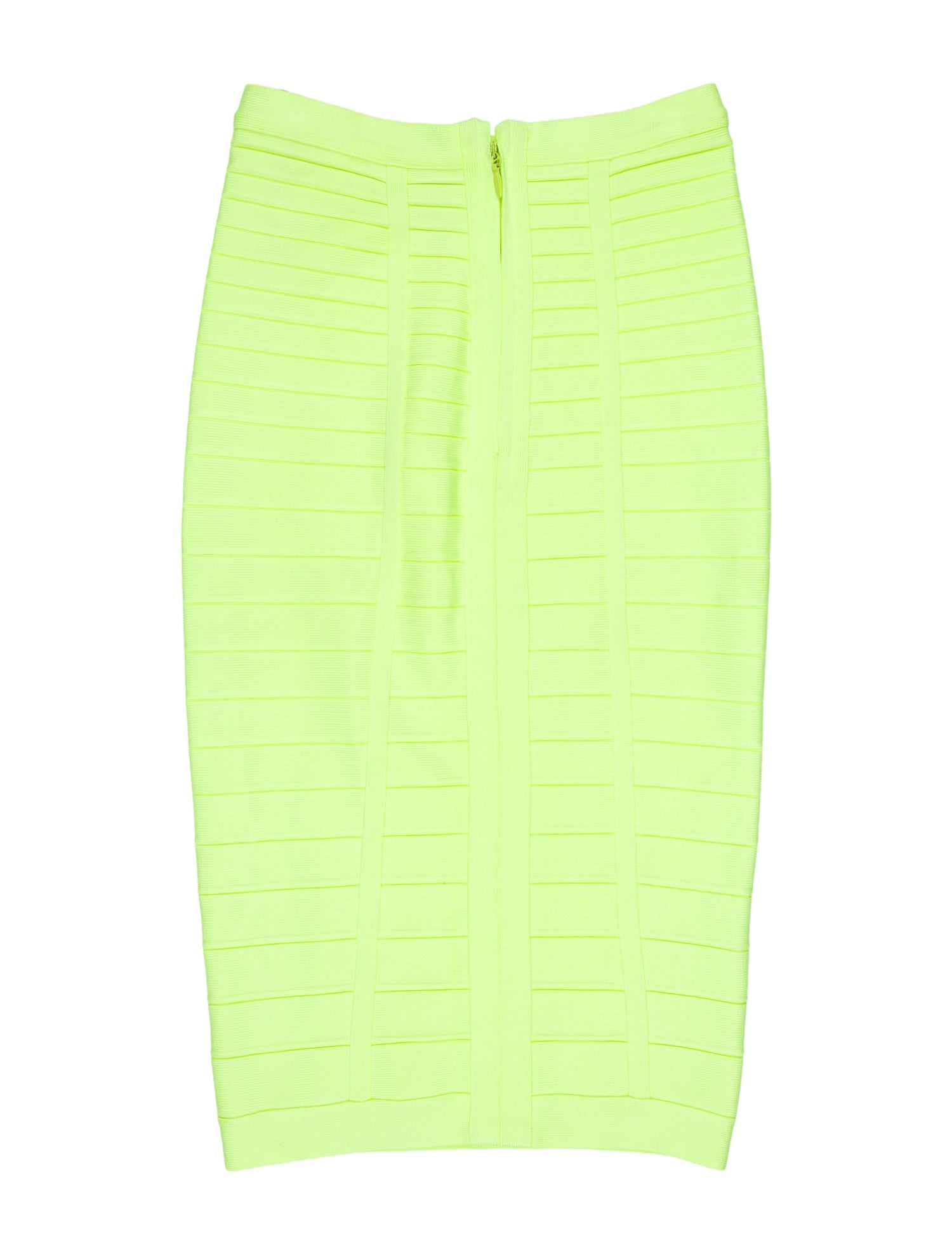 Herve Leger Striped Knee-Length Skirt