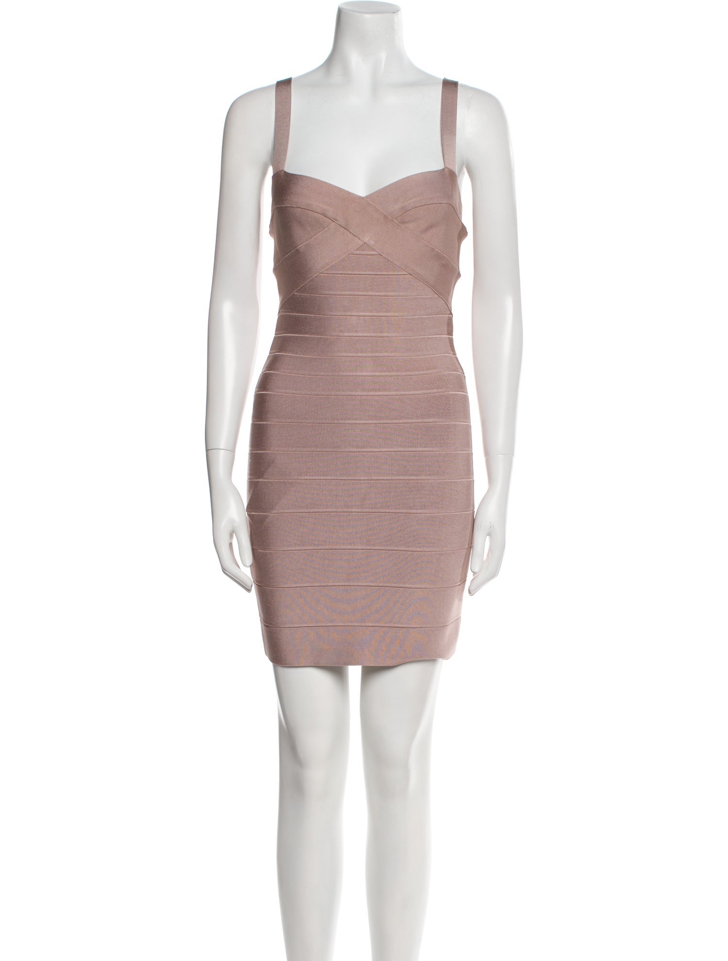 Herve Leger Square Neckline Mini Dress w/ Tags