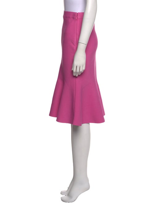 Herve Leger Scalloped Accent Knee-Length Skirt