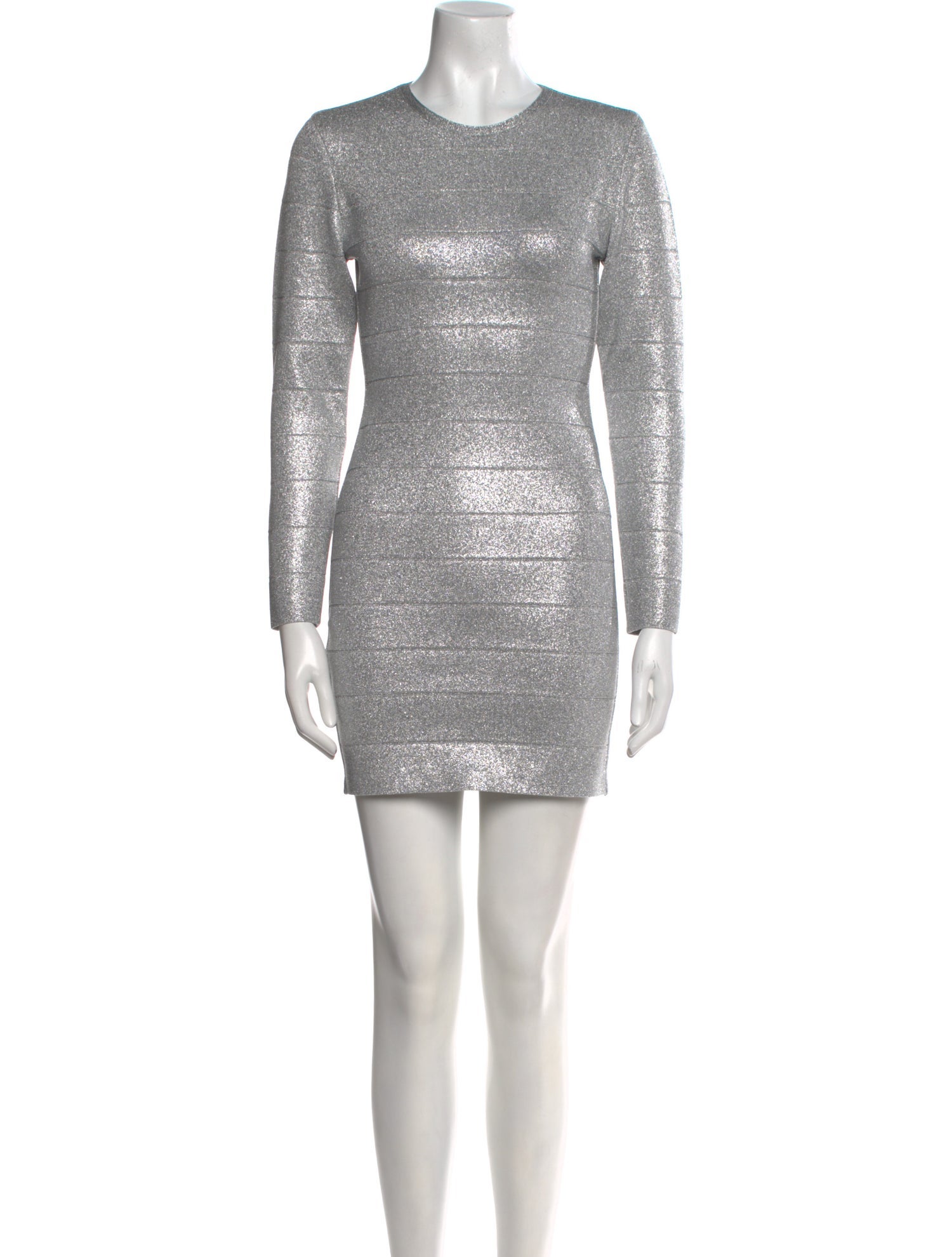 Herve Leger Crew Neck Mini Dress w/ Tags