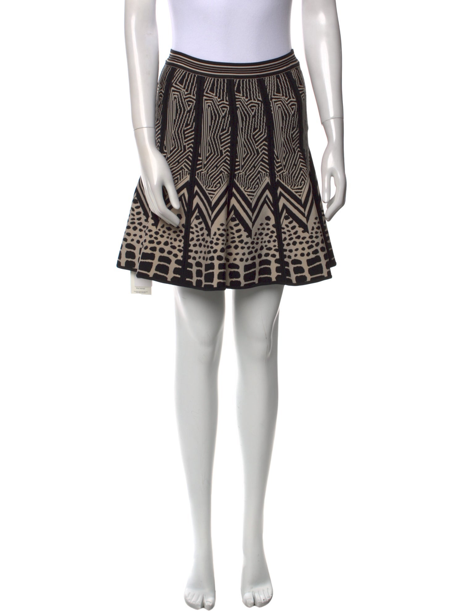 Herve Leger Printed Mini Skirt
