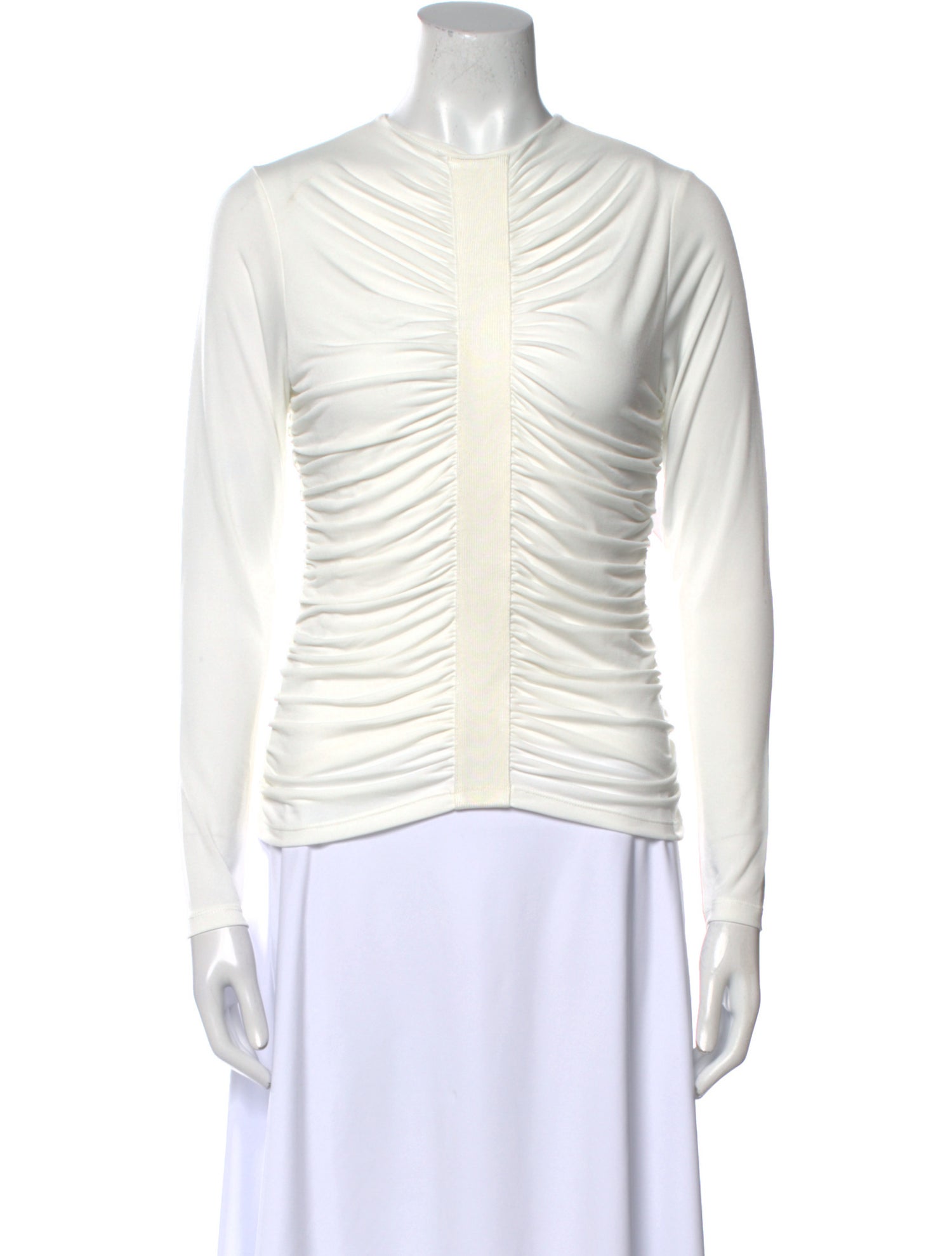 Herve Leger Crew Neck Long Sleeve Sweatshirt