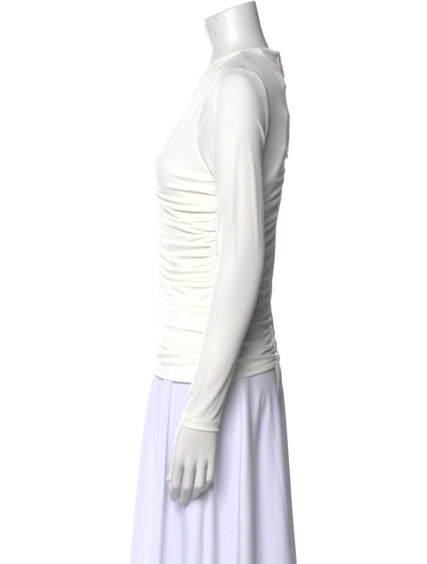 Herve Leger Crew Neck Long Sleeve Sweatshirt