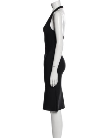 Herve Leger Halterneck Midi Length Dress