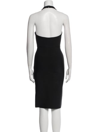 Herve Leger Halterneck Midi Length Dress